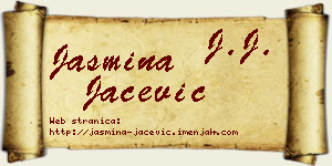 Jasmina Jaćević vizit kartica